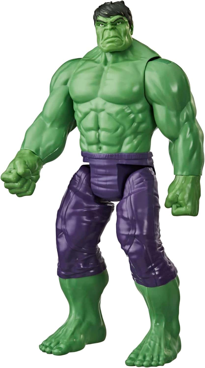 Marvel Avengers Titan Hero Serie Blast Gear Deluxe Hulk Action-Figur, 30 cm großes Spielzeug, Für Kinder ab 4 Jahren, grün