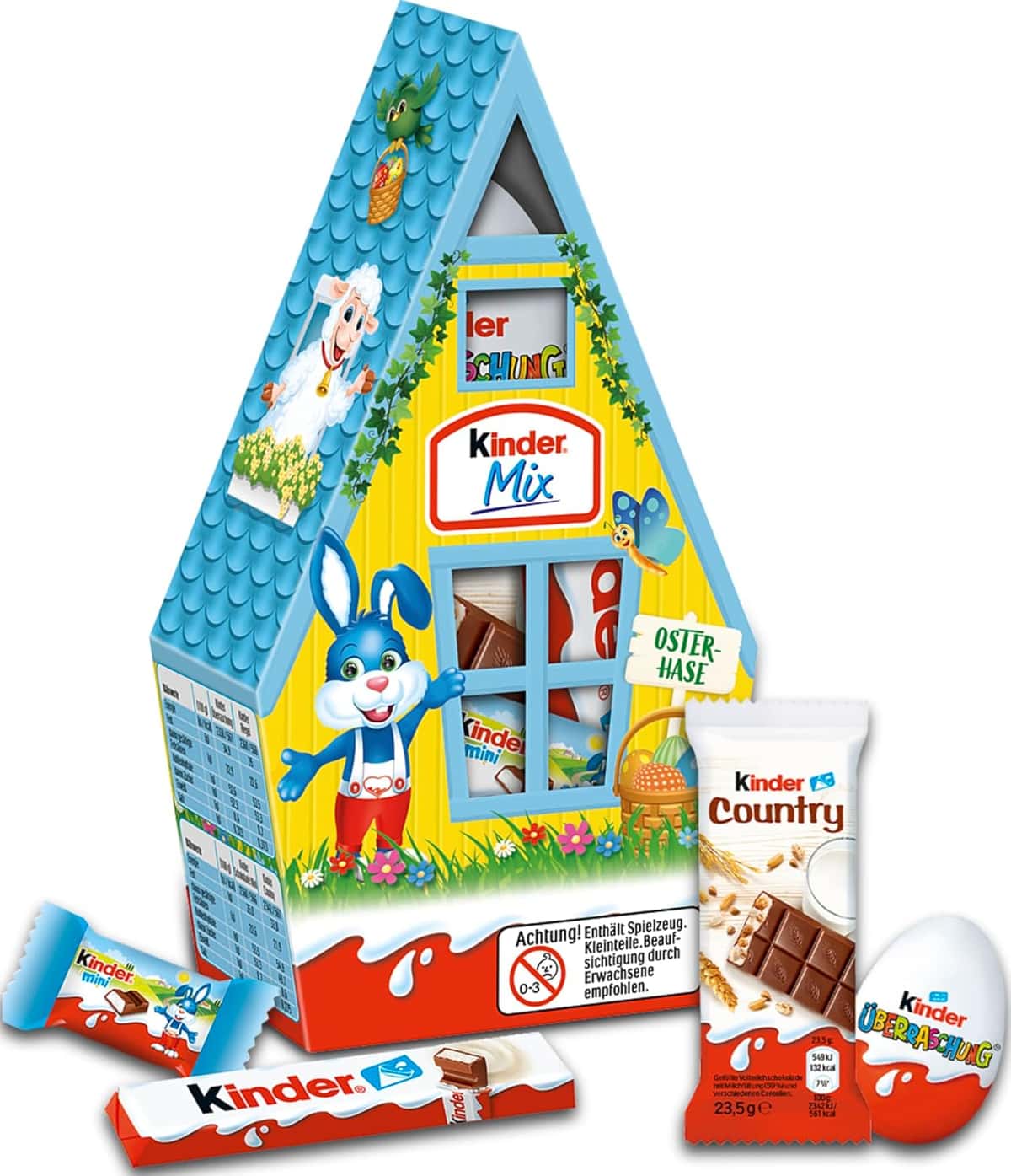 kinder Mix Häuschen – Leckere Mischung aus Produkten von kinder zu Ostern