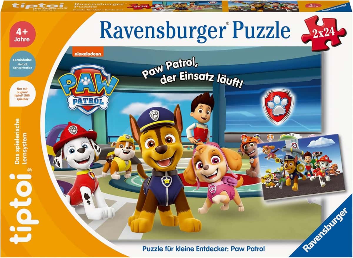 Ravensburger Puzzle Puzzle für kleine Entdecker: Paw Patrol 24 Teile
