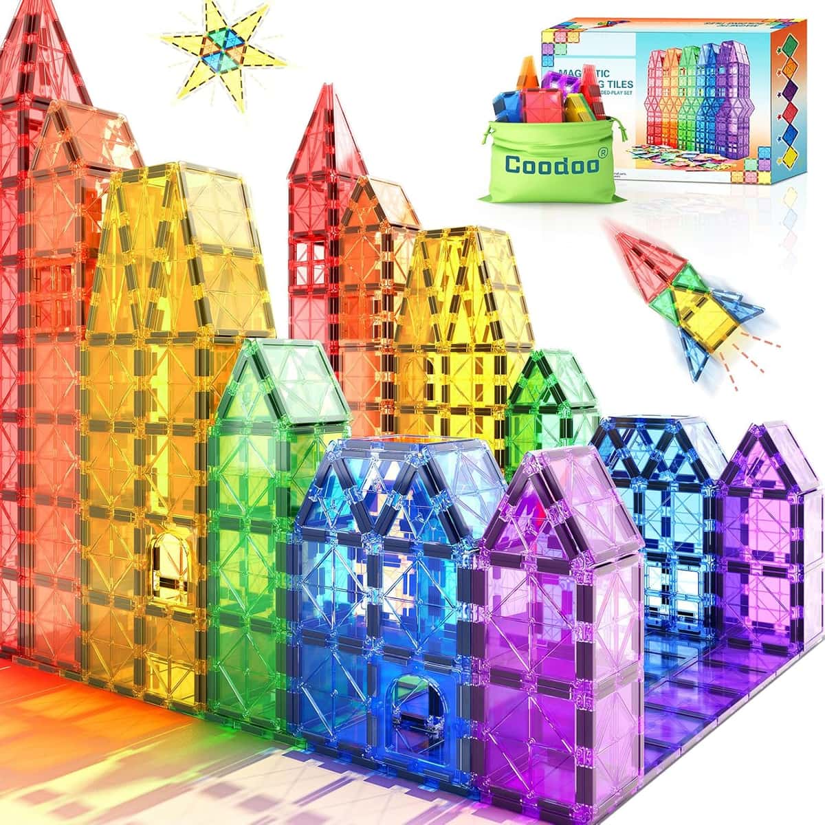 Magnetische Fliesen Kinderspielzeug STEM Magnet Spielzeug