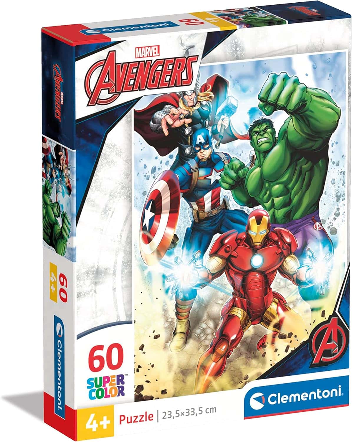 Clementoni - 26193 - Supercolor Puzzle - Marvel Avengers - Puzzle 60 Teile Ab 5 Jahren