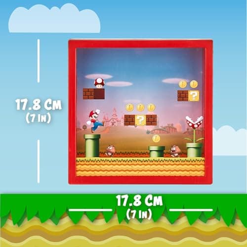 Super Mario Sparschwein - Offiziell lizenziertes Nintendo-Sparschwein, Geschenk für Mario Bros-Fans, 18 cm – Bild 3