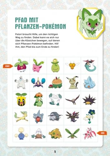 Pokémon Activity-Buch: Mein toller Mal- und Rätselblock: Spiel und Spaß mit Pokémon aus der Paldea-Region | Für Jungen und Mädchen ab 4 Jahren – Bild 7