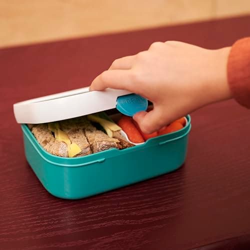 Mepal - Brotdose Kinder Campus - Bento Box Kinder - Brotdose Kinder mit Fächern & Gabel - Meal Prep Box mit Clip-Verschluss - BPA-frei & Spülmaschinenfest - 750 ml - Avengers – Bild 2