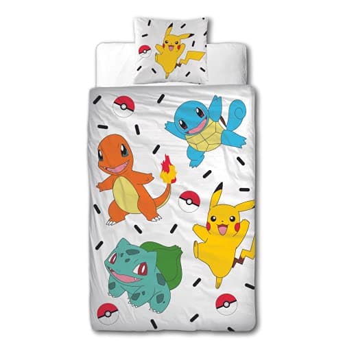 Character World Pokemon Bettwäsche 135x200 cm + 80x80 cm 100% Baumwolle – Bild 2