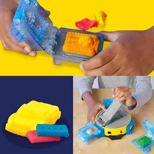 Play-Doh Marvel Hulk Quetsch- & Schmetterspaß, Action-Figur und 3 x 28 g Dosen und 1 x 56 g Dosen, Knetpresse und Formen – Bild 7