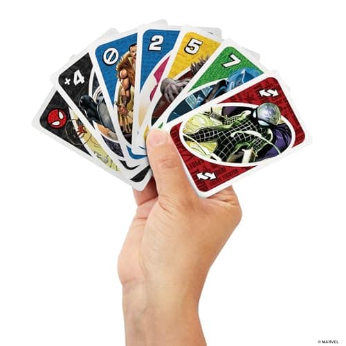 Mattel Games UNO The Amazing Spider-Man, Kartenspiel für Kinder, Erwachsene und Familien mit Karten und Sonderregel, inspiriert von der Marvel Comicreihe – Bild 2