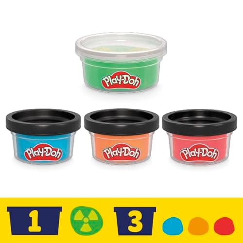 Play-Doh Marvel Hulk Quetsch- & Schmetterspaß, Action-Figur und 3 x 28 g Dosen und 1 x 56 g Dosen, Knetpresse und Formen – Bild 4
