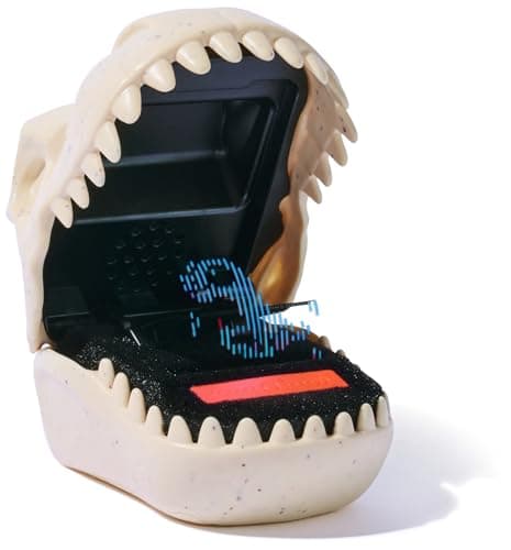 Bitzee Jurassic World – Interaktives Dino-Spielzeug im T-Rex-Design, mit 25 virtuellen Dinosauriern, Battle Modus und Spielen – Bild 4