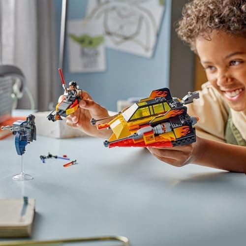 LEGO Star Wars The Force Burner Snowspeeder – Spielzeug zum Bauen und Sammeln mit 3 Minifiguren mit Lichtschwertern & Speederbike – Bild 2