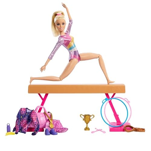 Barbie Turnspaß -Spielset mit Schwebebalken und über 10 thematisch passenden Teilen für siegreiche Geschichten – Bild 5