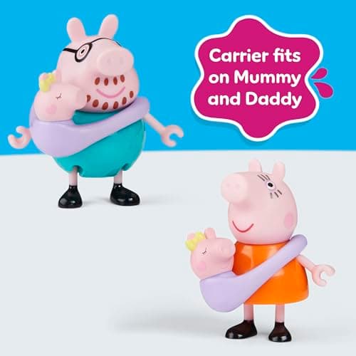 Peppa Pig Peppas fünfköpfige Familie Figurenset, Pink – Bild 6