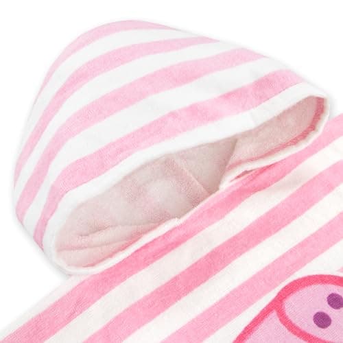 Peppa Pig Handtuch | Badeponcho Kinder | Poncho Handtuch Mit Kapuze | Einheitsgröße Rosa – Bild 6