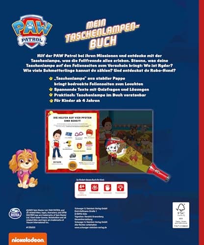 PAW Patrol Mein Taschenlampenbuch: Mit Folienseiten und wiederverstaubarer Taschenlampe. Für Kinder ab 4 Jahren – Bild 3