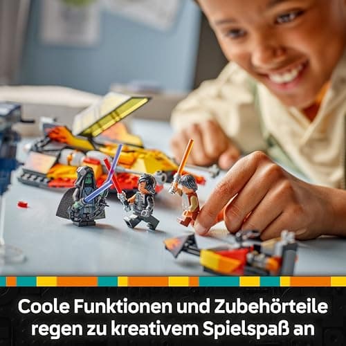 LEGO Star Wars The Force Burner Snowspeeder – Spielzeug zum Bauen und Sammeln mit 3 Minifiguren mit Lichtschwertern & Speederbike – Bild 6