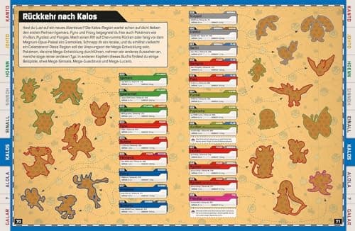 Pokémon: Das große Stickerbuch mit allen Regionen von Kanto bis Galar: mit über 1000 Sickern – Bild 4