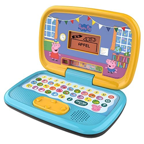 Vtech Peppas Lernlaptop – Lerncomputer mit ABC-Tastatur und verschiedenen Lerninhalten mit den Themen Buchstaben und Wörter, Zahlen, Logik, Spiele und Musik – Für Kinder von 3-6 Jahren – Bild 2