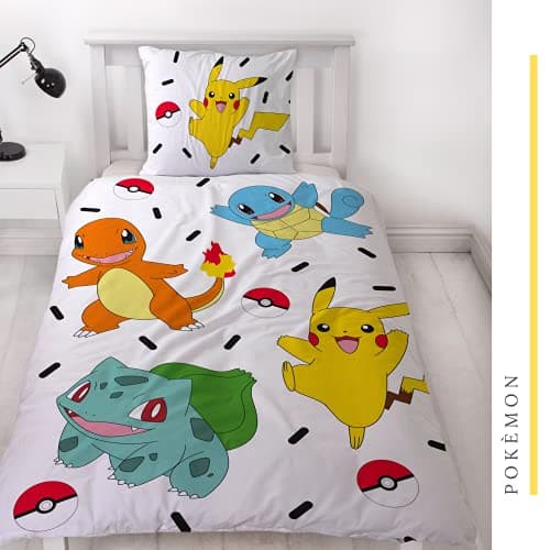 Character World Pokemon Bettwäsche 135x200 cm + 80x80 cm 100% Baumwolle – Bild 5