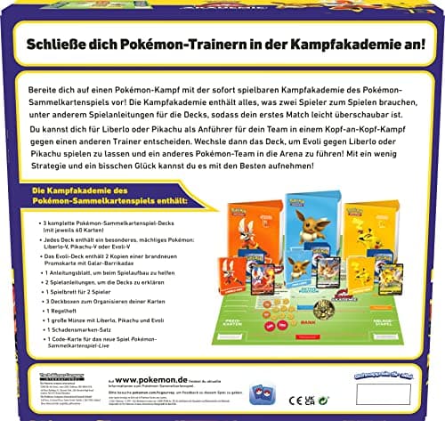Pokémon-Sammelkartenspiel: Kampfakademie (Liberlo-V, Pikachu-V & Evoli-V) – Bild 4