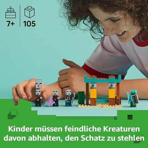 LEGO Minecraft Die Illager-Wüstenpatrouille - Gaming Spielzeug mit Figuren, darunter EIN Plünderer, EIN Vindikator und EIN Kaktusritter – Bild 4