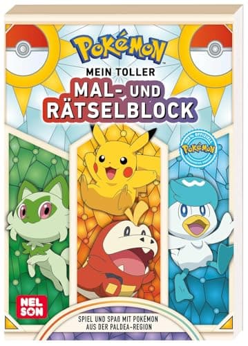 Pokémon Activity-Buch: Mein toller Mal- und Rätselblock: Spiel und Spaß mit Pokémon aus der Paldea-Region | Für Jungen und Mädchen ab 4 Jahren – Bild 2