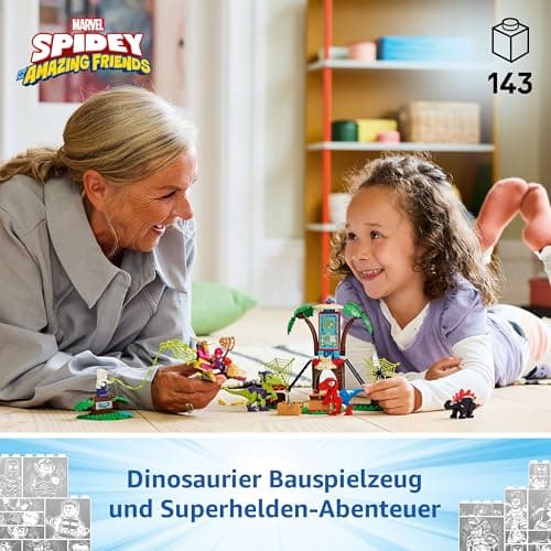 LEGO Marvel Showdown am Baumhaus: Spidey-Rex vs. Gobby-Raptor, BAU- und Spielset mit Dinos, Geschenk mit Spielzeugdinos für Jungen und Mädchen ab 4 Jahren, Spidey und Seine Super-Freunde – Bild 4