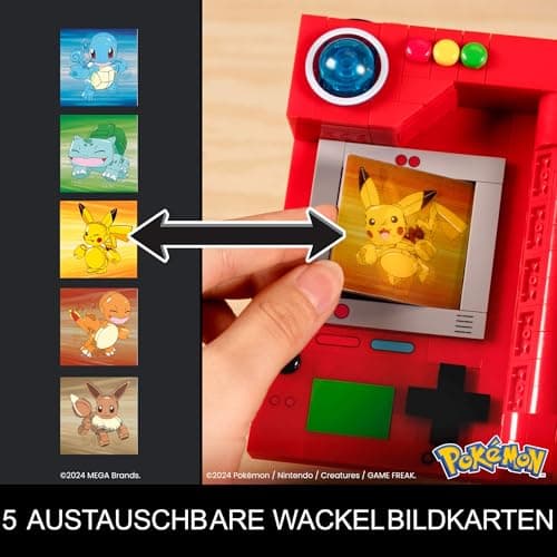 MEGA Pokémon Bauspielzeug Kanto-Region Pokédex mit 322 Teilen, Lichtfunktion und Karten – Bild 5
