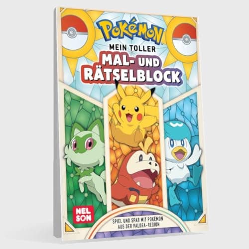 Pokémon Activity-Buch: Mein toller Mal- und Rätselblock: Spiel und Spaß mit Pokémon aus der Paldea-Region | Für Jungen und Mädchen ab 4 Jahren – Bild 3