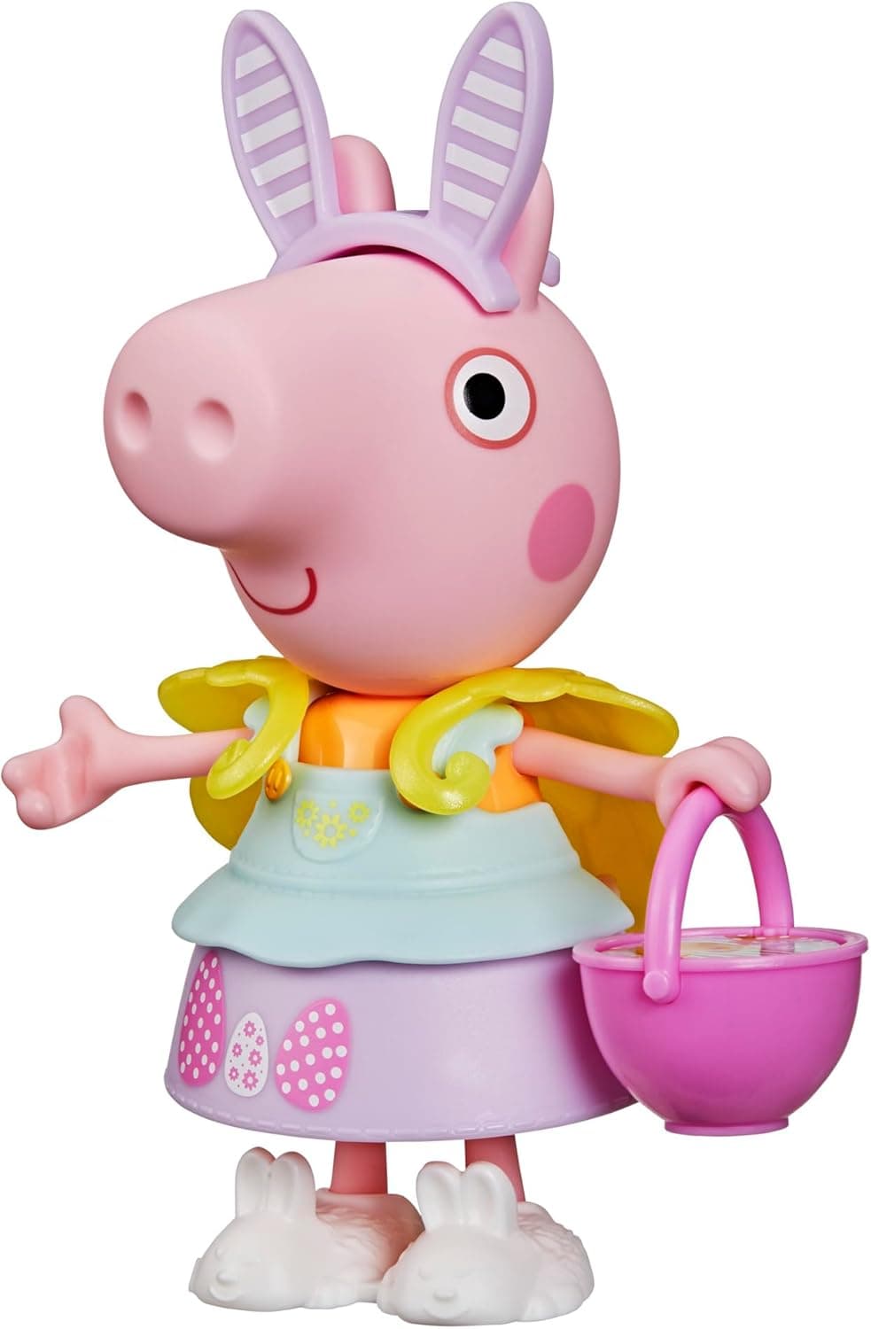 Peppa Pig Peppa Wutz Frühlingszeit Anziehspaß Figur mit 6 Accessories, kinderleicht anziehen, 15 cm Puppe, Vorschulspielzeug für Mädchen und Jungen ab 3 Jahren – Bild 1