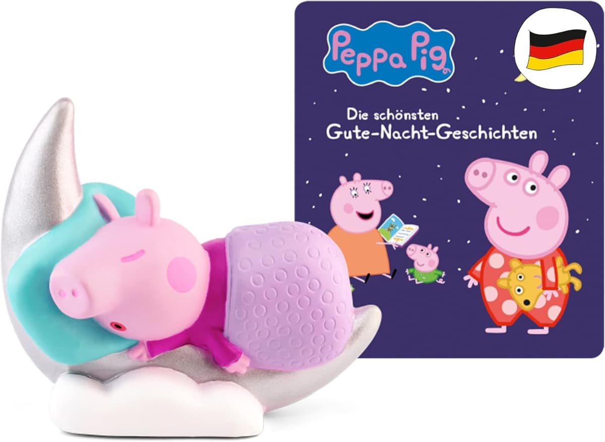 tonies Hörfigur für Toniebox, Peppa Wutz – Gute Nacht Geschichten, Hörspiel für Kinder ab 3 Jahren, Spielzeit ca. 41 Minuten – Bild 1