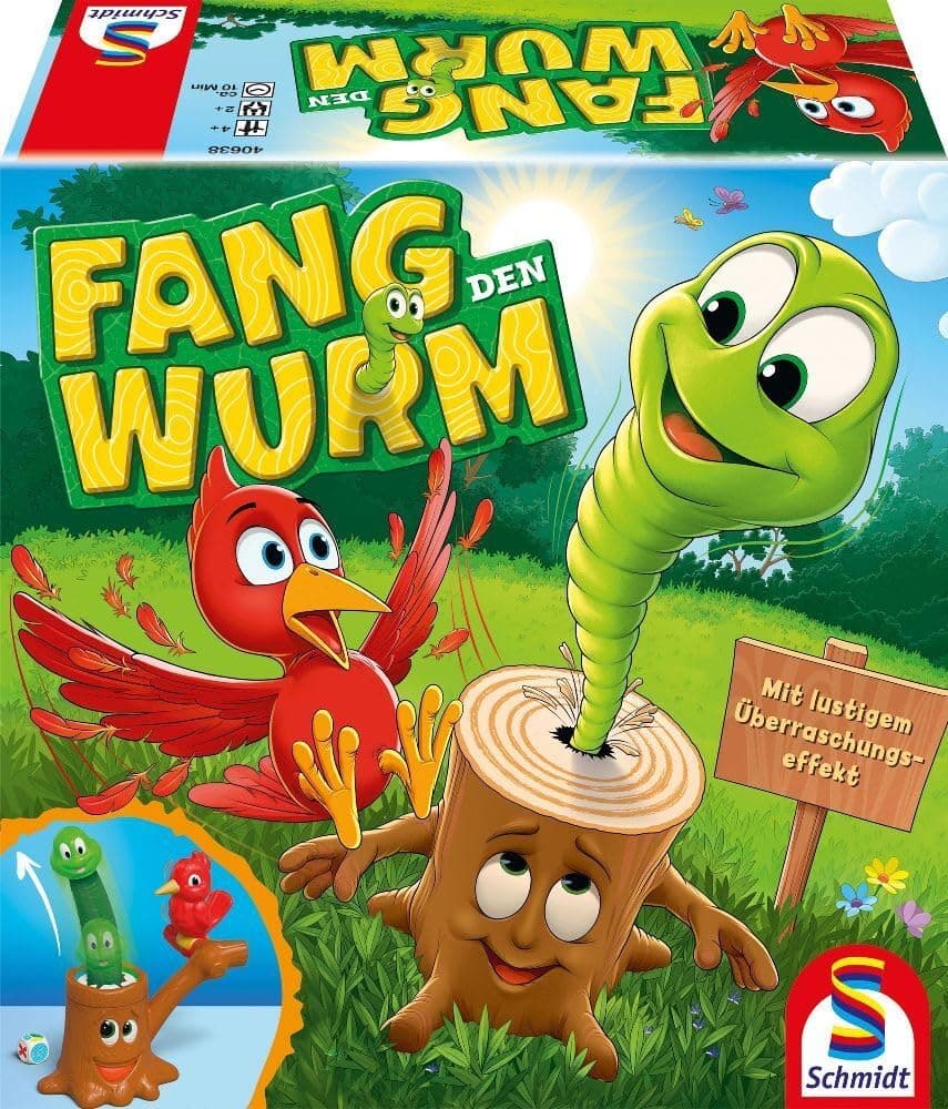 Schmidt Spiele Fang den Wurm, Kinderspiel, 3D Actionspiel – Bild 1