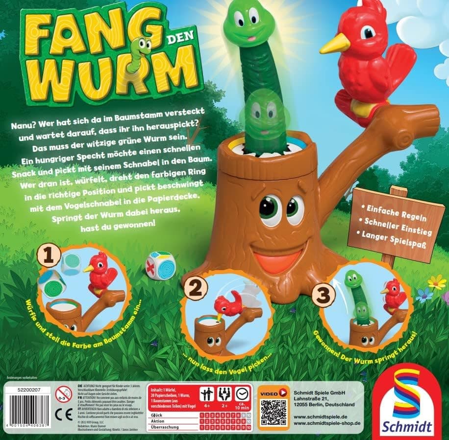 Schmidt Spiele Fang den Wurm, Kinderspiel, 3D Actionspiel – Bild 2