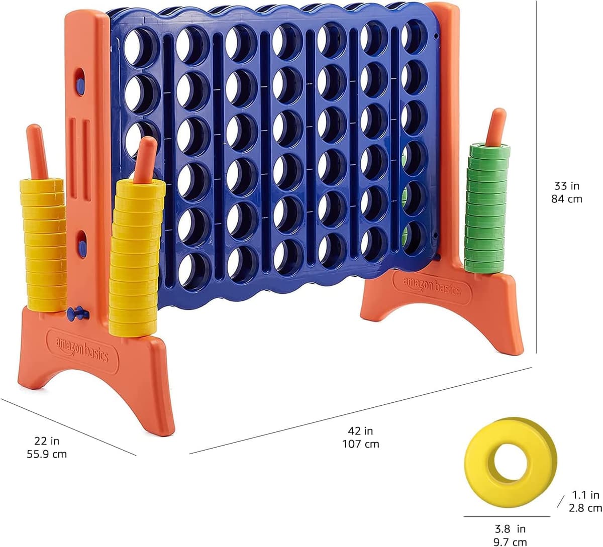Amazon Basics 4-gewinnt-Spiel, Junior-Riesen-Edition – Bild 2