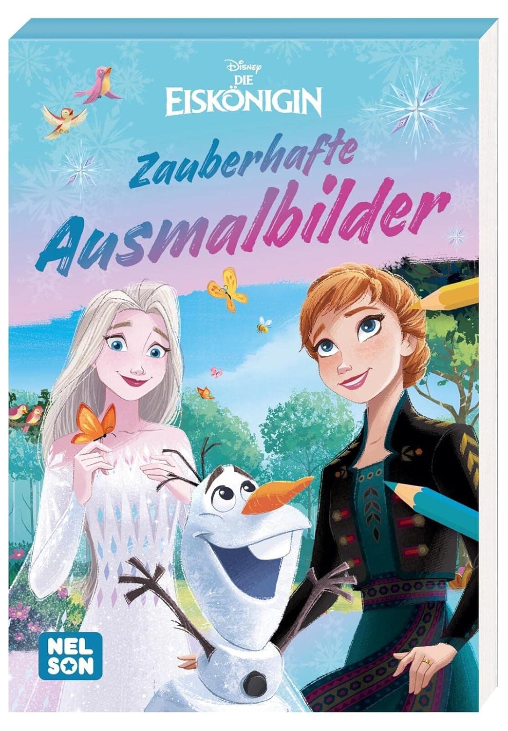 Disney Die Eiskönigin: Zauberhafte Ausmalbilder: Malblock mit 128 Seiten (Disney Die Eiskönigin: Jetzt schon ein Klassiker!) – Bild 1