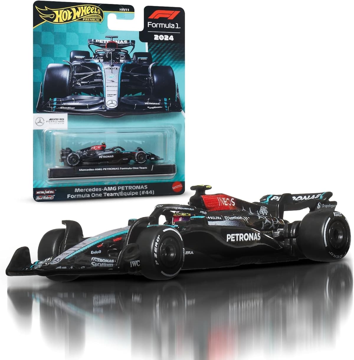 Hot Wheels Formel 1 Mercedes-AMG Petronas -Spielzeugauto im Maßstab 1:64 – Bild 1
