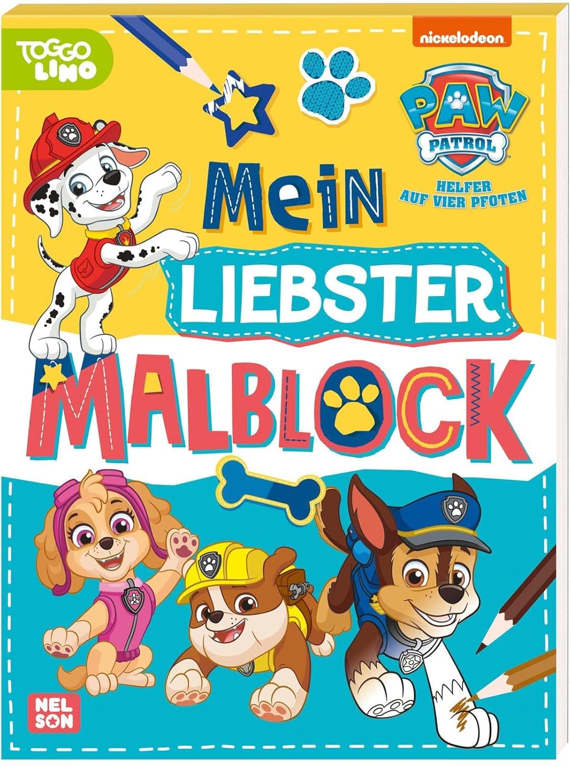PAW Patrol Kindergartenheft: Mein liebster Malblock: Mehr als 60 großflächige Malvorlagen | mit Rubble, Marshall und Co. für Kinder ab 3 Jahren – Bild 1