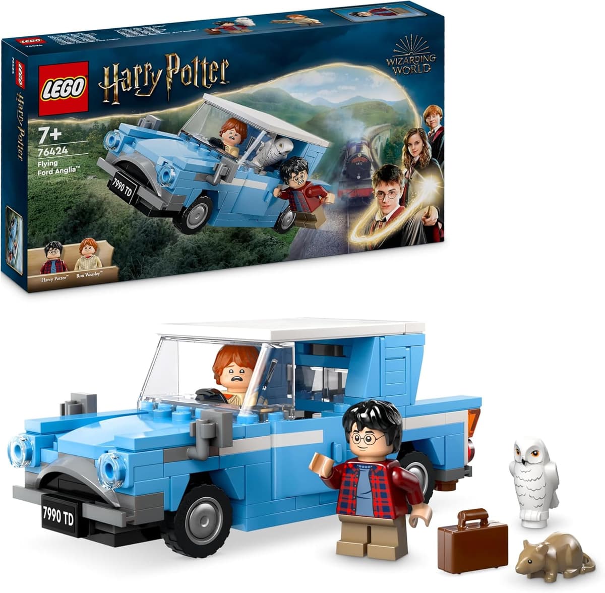 LEGO Harry Potter Fliegender Ford Anglia, baubares Spielzeug-Auto für Kinder – Bild 1
