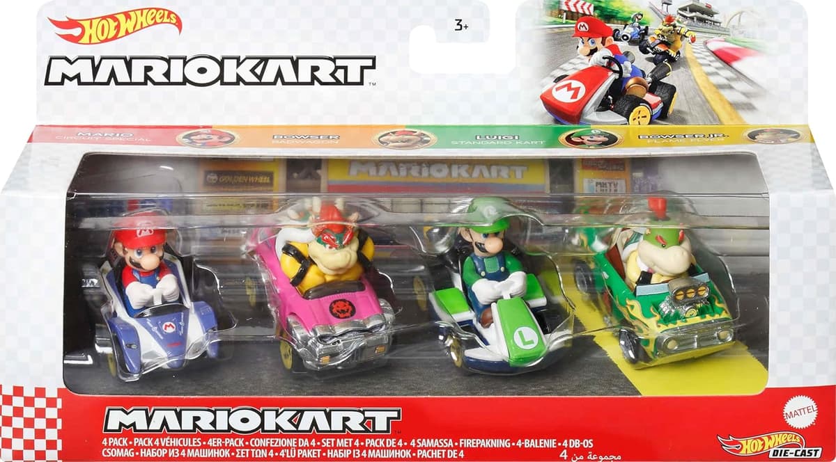 Hot Wheels - Spielzeug Set - Mariokart 4-Pack – Bild 1