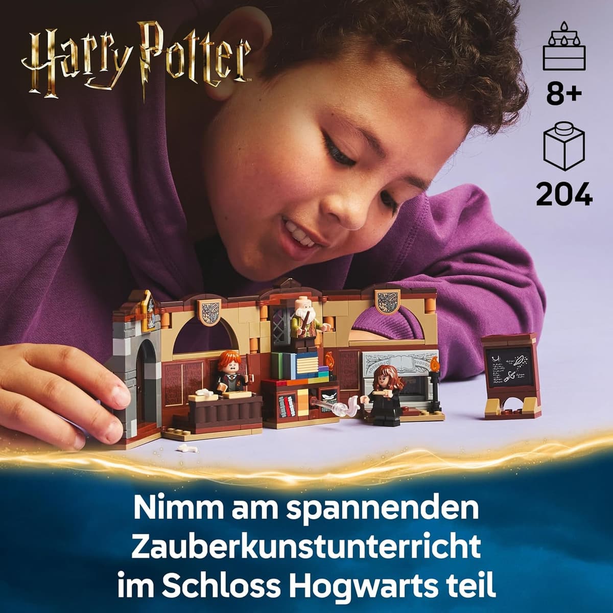 LEGO Harry Potter Schloss Hogwarts: Zauberkunstunterricht, Set mit 3 Minifiguren – Bild 3