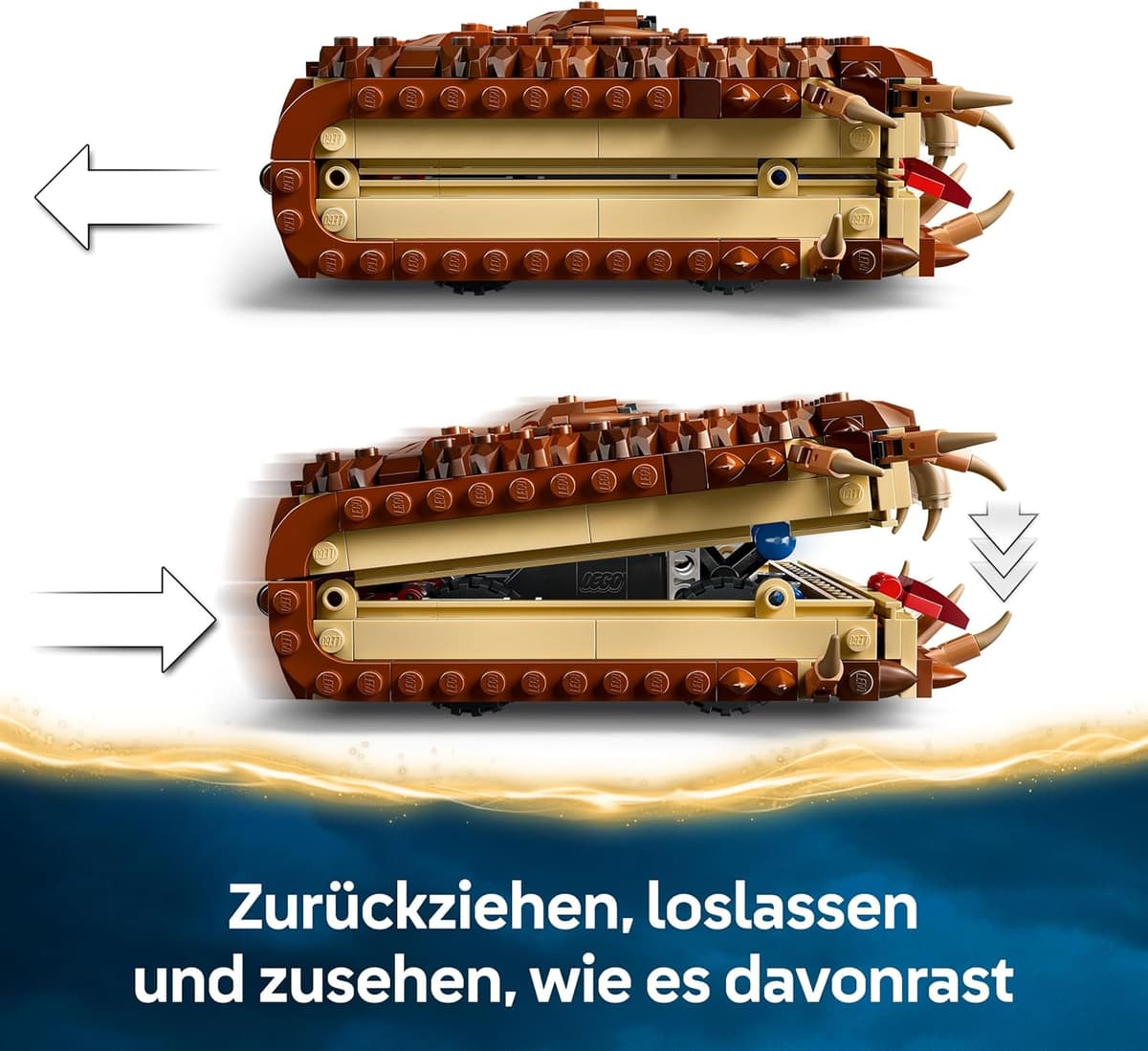 LEGO Harry Potter Beißendes Monsterbuch der Monster – Interaktives Spielzeug mit Rückziehmotor und beißendem Mund – Bild 3