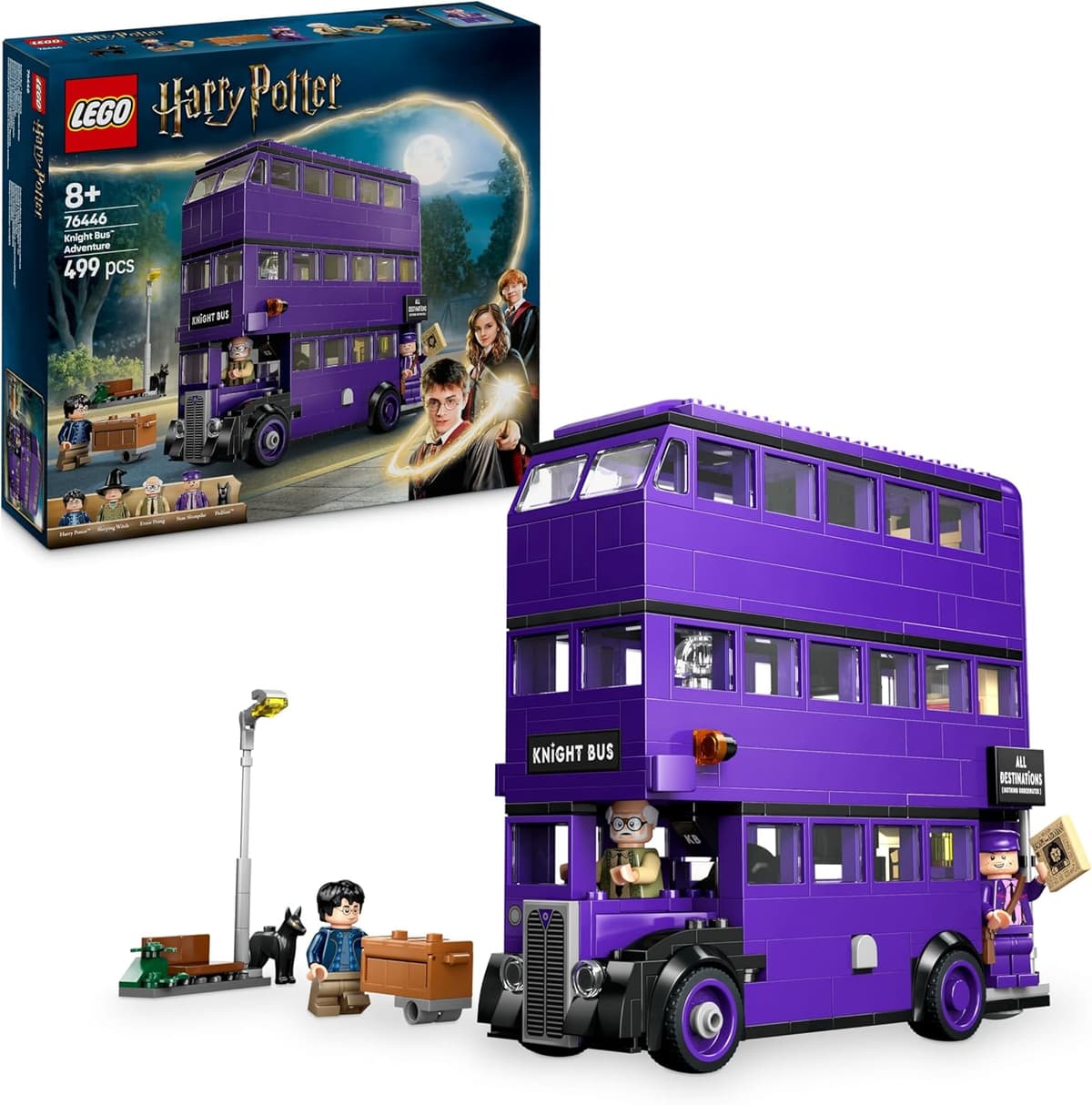 LEGO Harry Potter Abenteuer mit dem Fahrenden Ritter - Spielzeug aus der Zauberwelt mit 5 Minifiguren und Zubehör – Bild 1