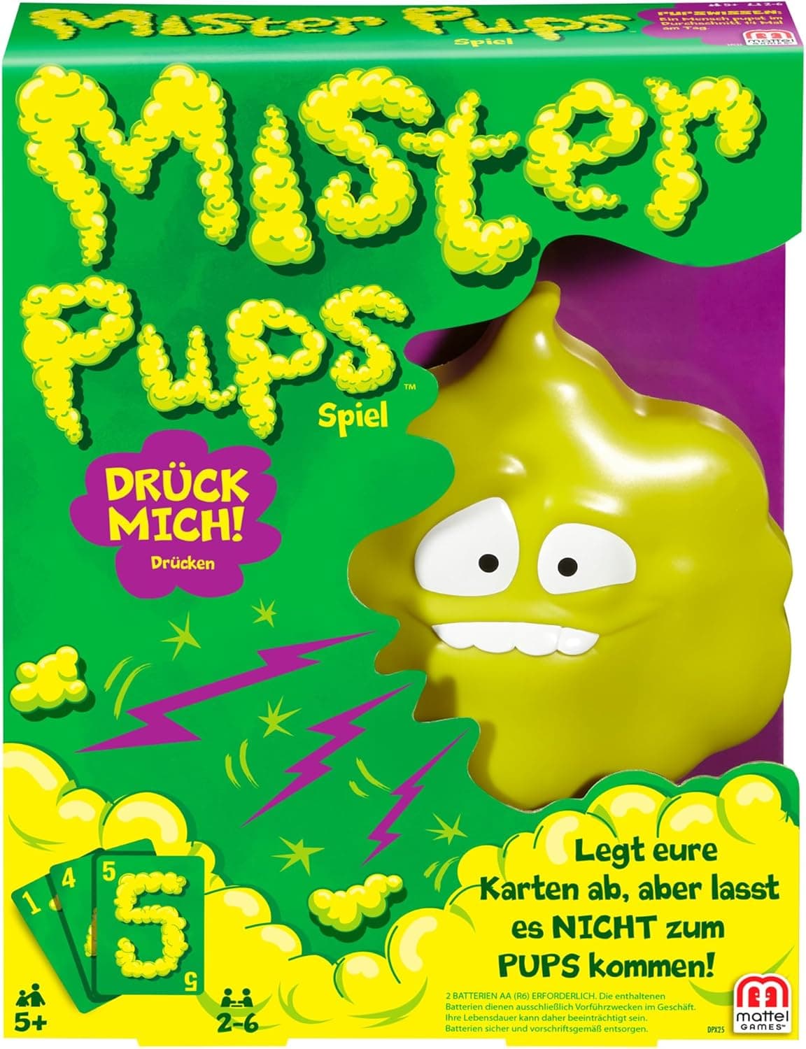 Mattel Games Mister Pups, lustiges Kartenspiel für Kinder und die Familie – Bild 1
