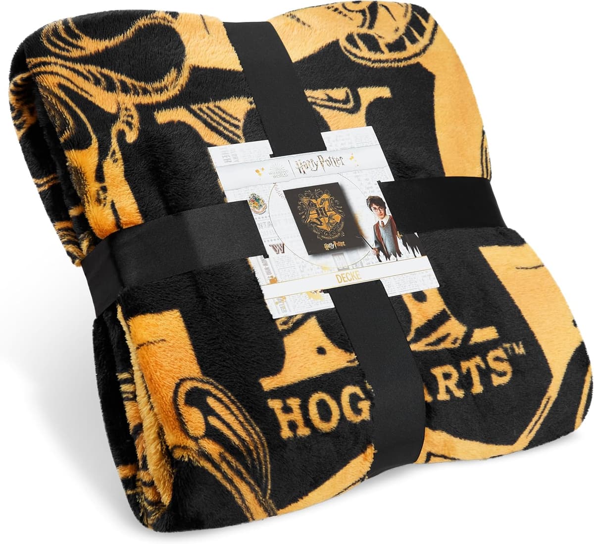 Harry Potter Kuscheldecke 150x130cm, Flauschige Fleecedecke – Bild 1