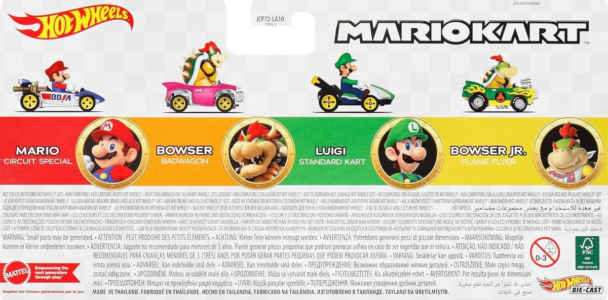 Hot Wheels - Spielzeug Set - Mariokart 4-Pack – Bild 2