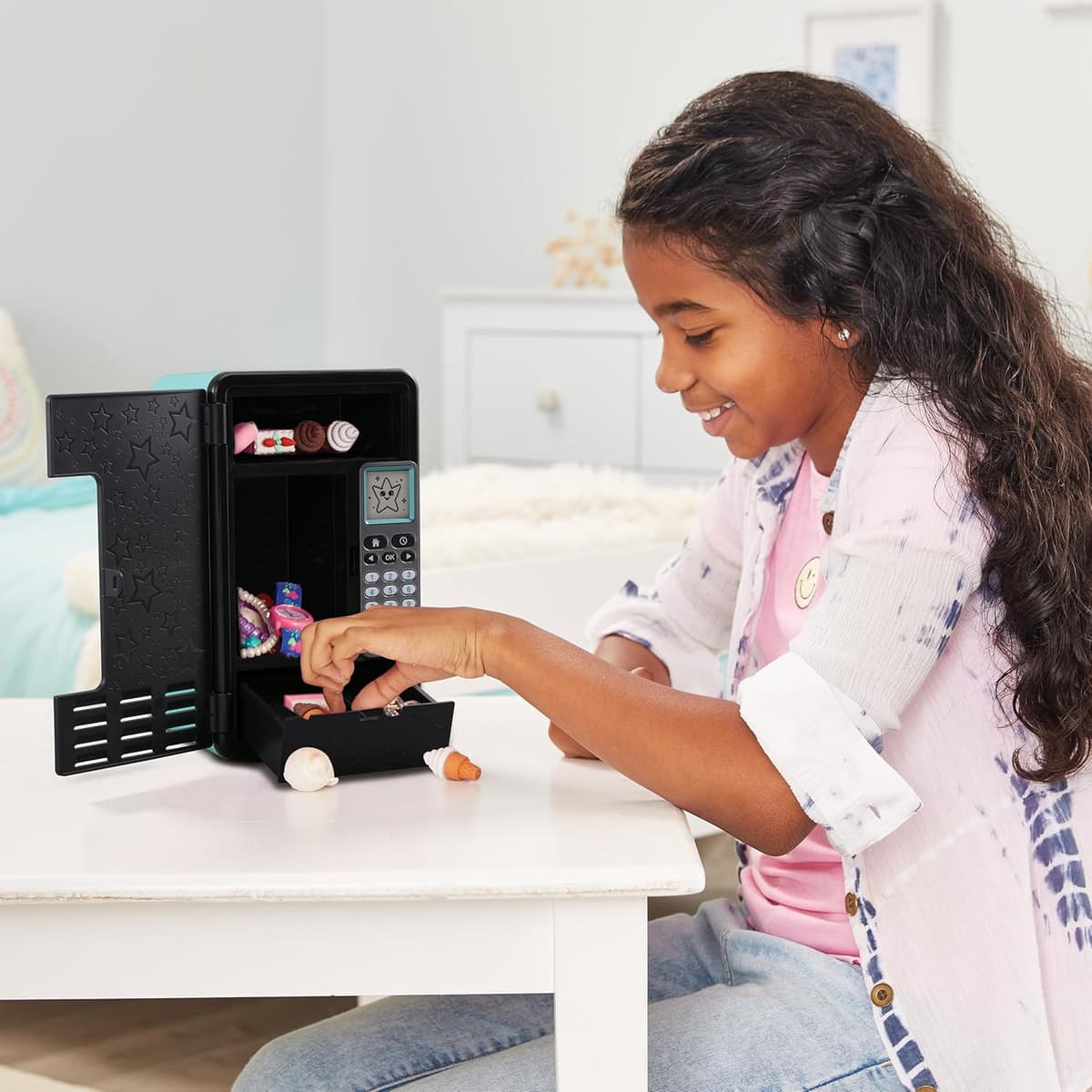 Vtech Kidisecrets Traumtresor – Tresor mit Zahlencode zum Aufbewahren von Geheimnissen – Mit Spielen, Musik und Aufklebern – Bild 4