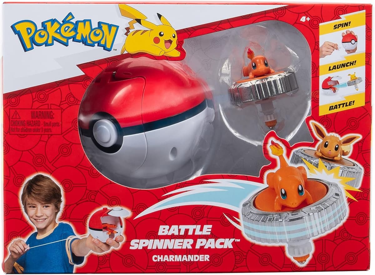 Pokémon - Battle Spinner - Glumanda, offizielles Spielset – Bild 1