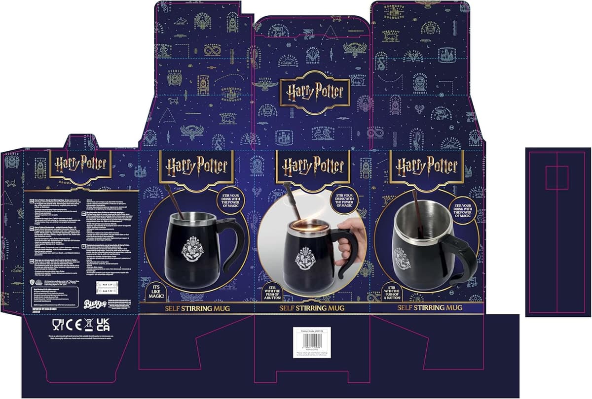 Harry Potter Tasse mit Zauberstab, Selbstrührende Tasse – Bild 4