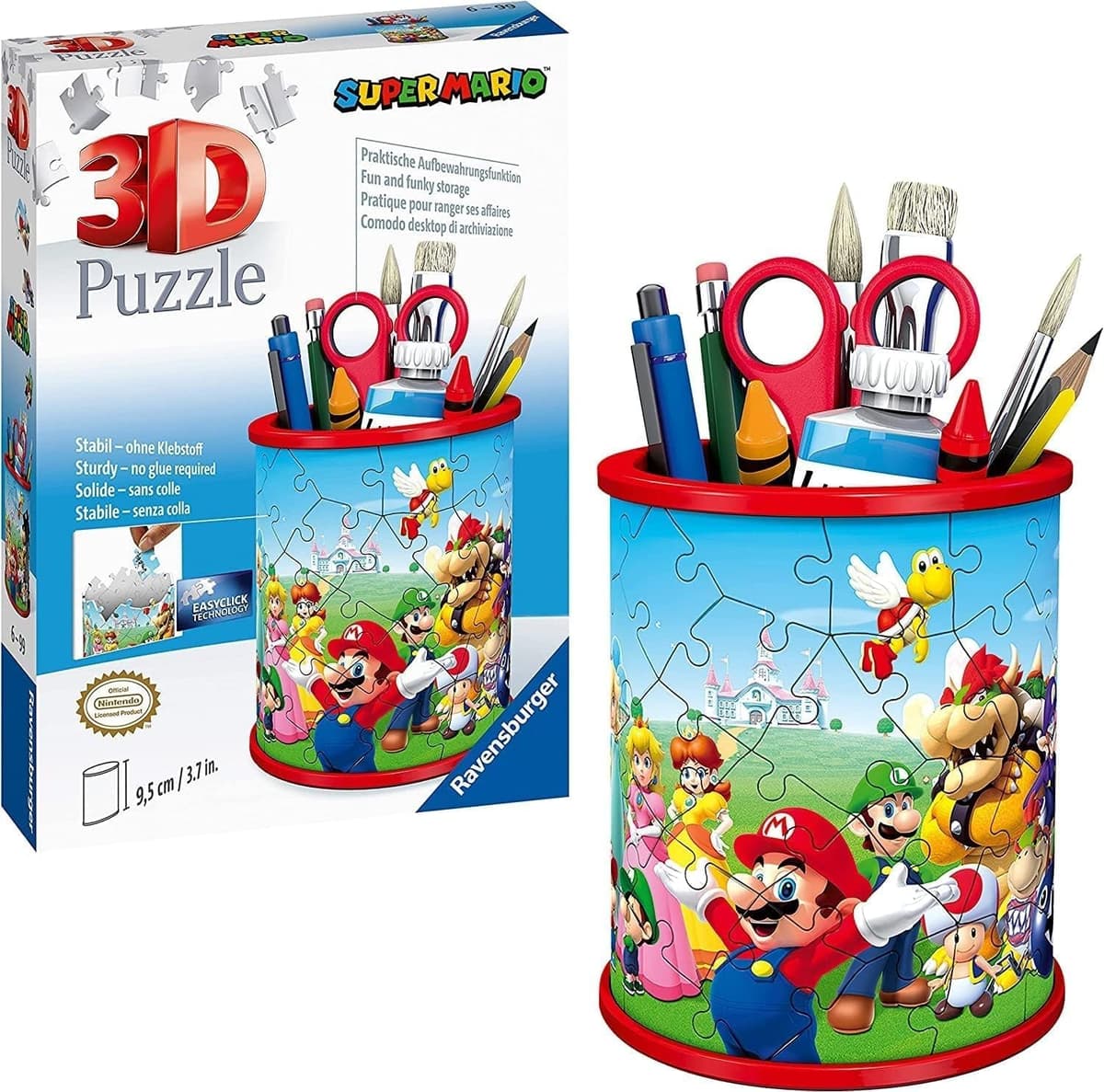Ravensburger 3D Puzzle 11255 - Utensilo Super Mario - Stiftehalter für Super Mario Fans ab 6 Jahren  – Bild 1