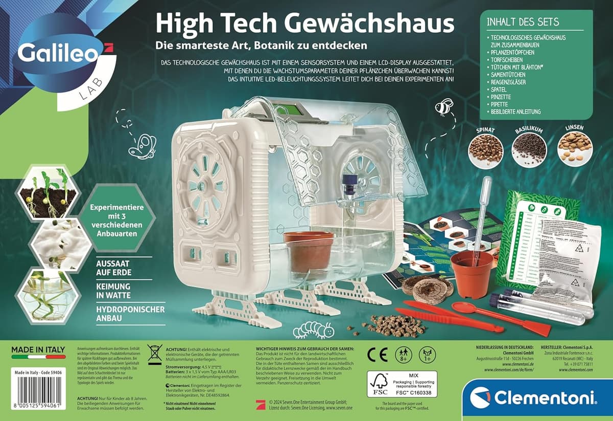 Clementoni Galileo Lab High Tech Gewächshaus - Experimentierkasten – Bild 3