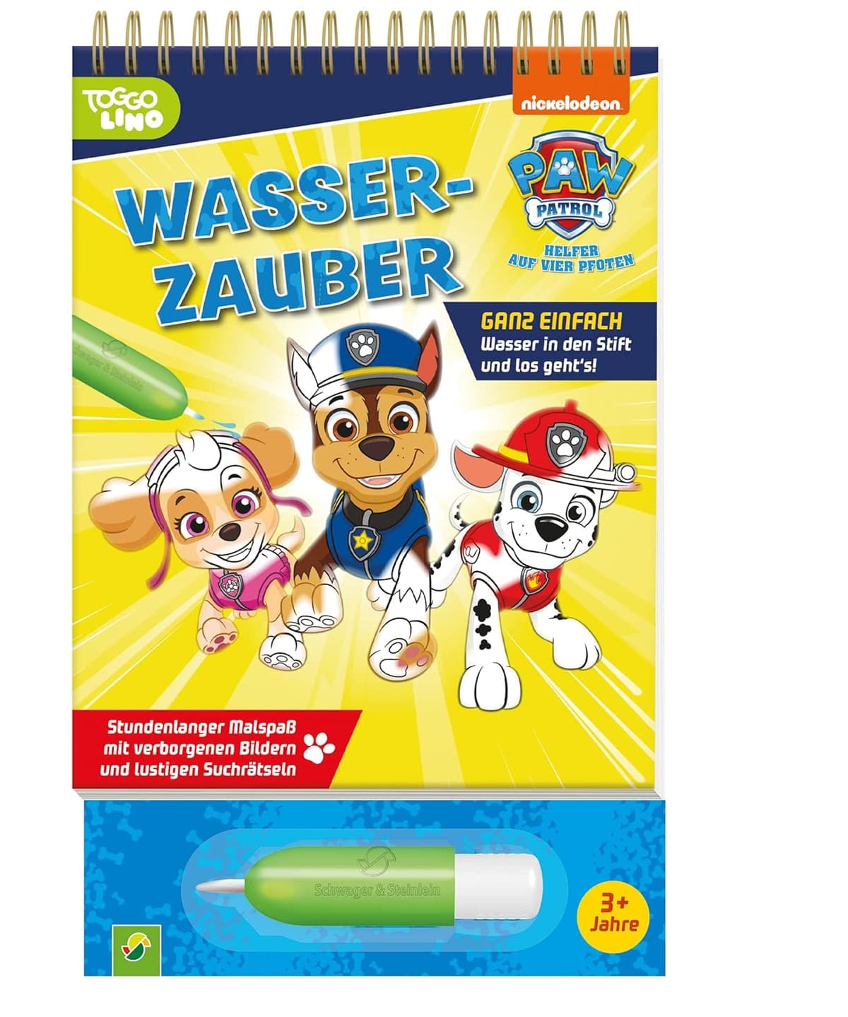 PAW Patrol Wasserzauber - einfach mit Wasser malen: Malbuch mit nachfüllbarem Wassertankstift für Kinder ab 3 Jahren – Bild 1